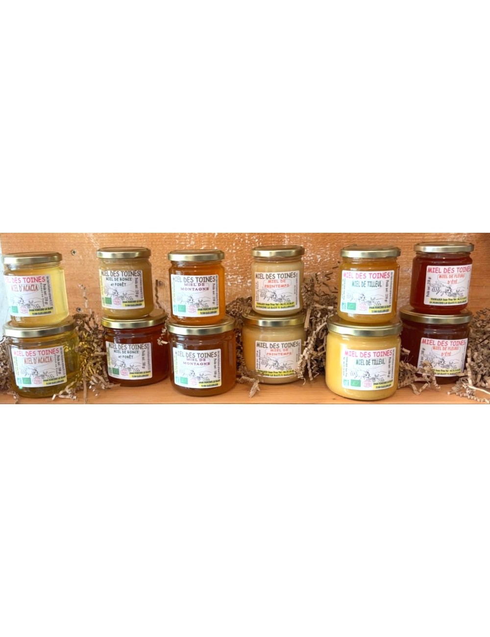 Miel des Toines : notre miel artisanal du Jura, issu de 250 ruches naturelles